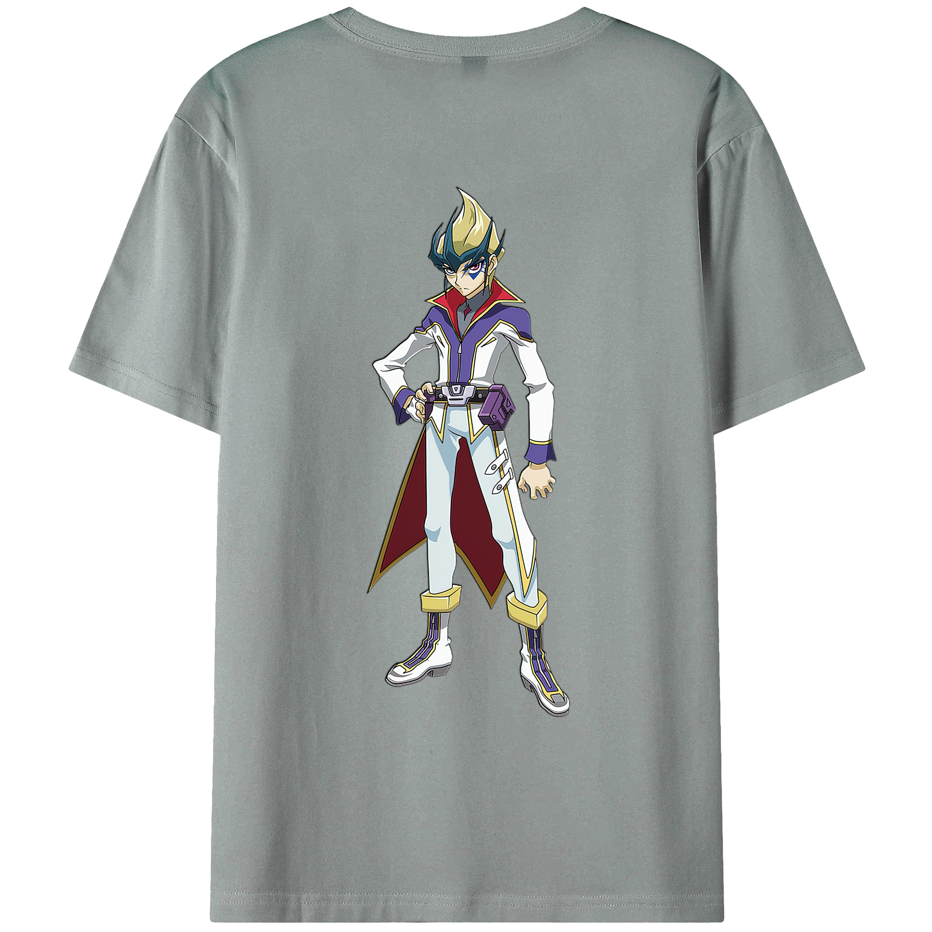 （画像用） 遊☆戯☆王 Yu-Gi-Oh! 綿100％ メンズ半袖Tシャツ（バックプリント） 通気性